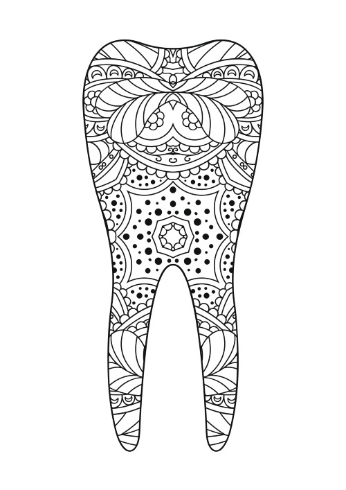 coloring-tooth