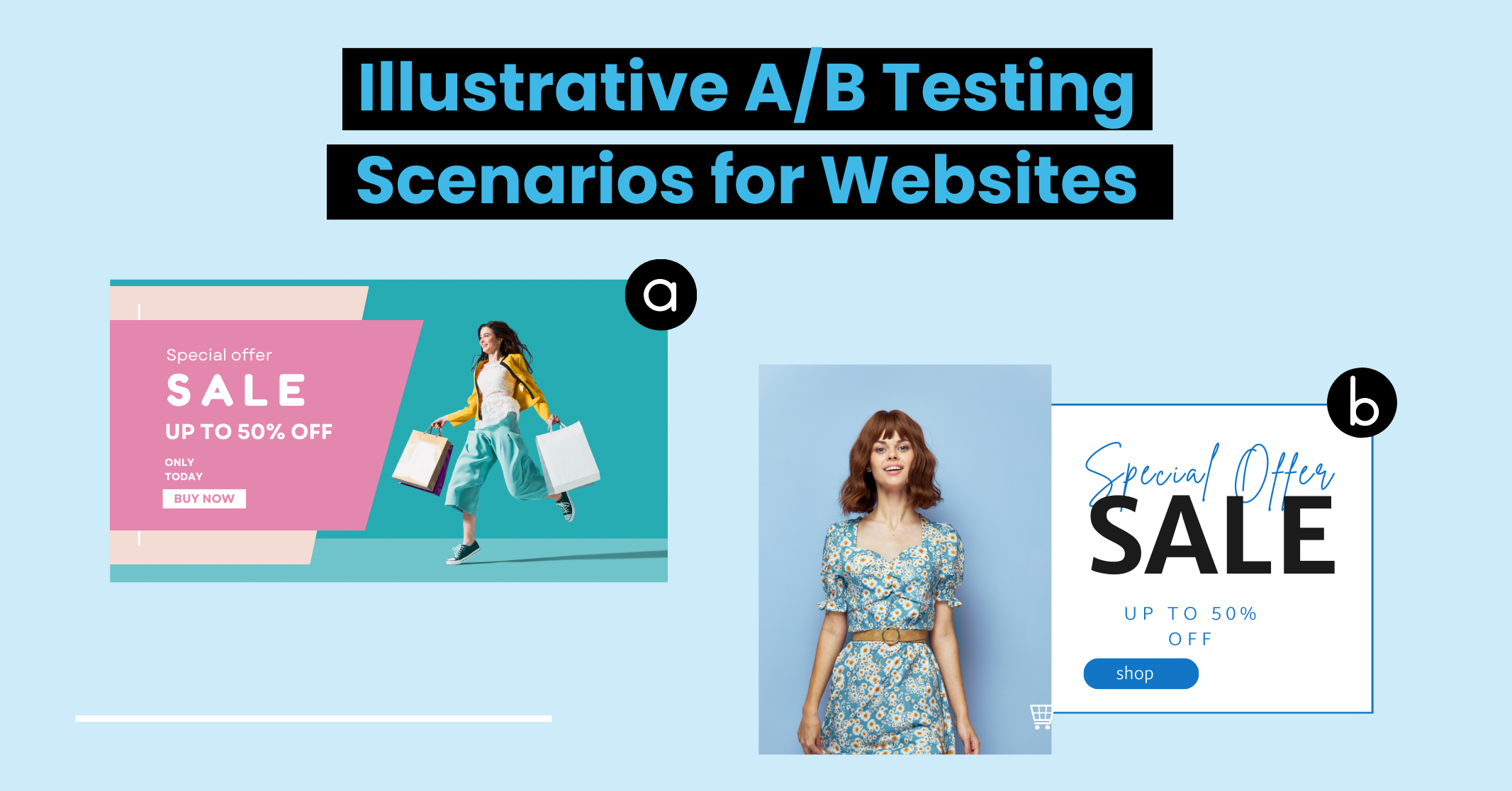 Illustrative A_B Testing Scenarios for Websites