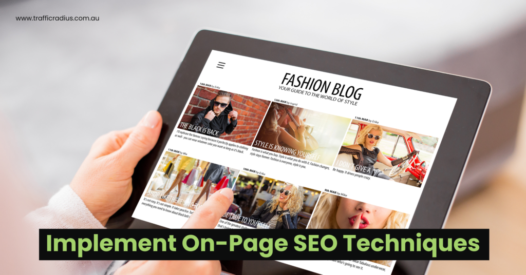 Implement On-Page SEO Techniques