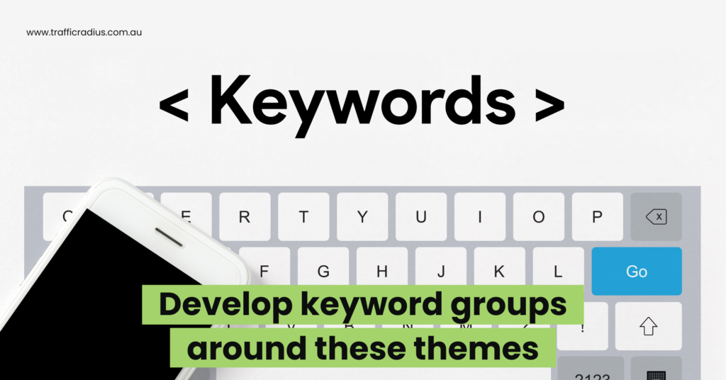 Develop keyword groups around these themes